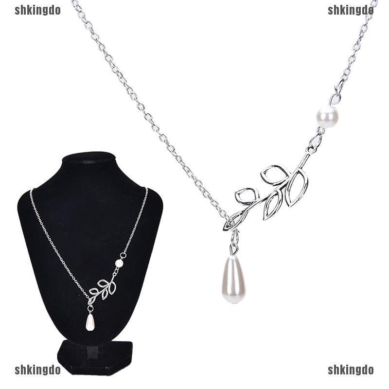 Dây chuyền ngọc trai đính đá quý thời trang