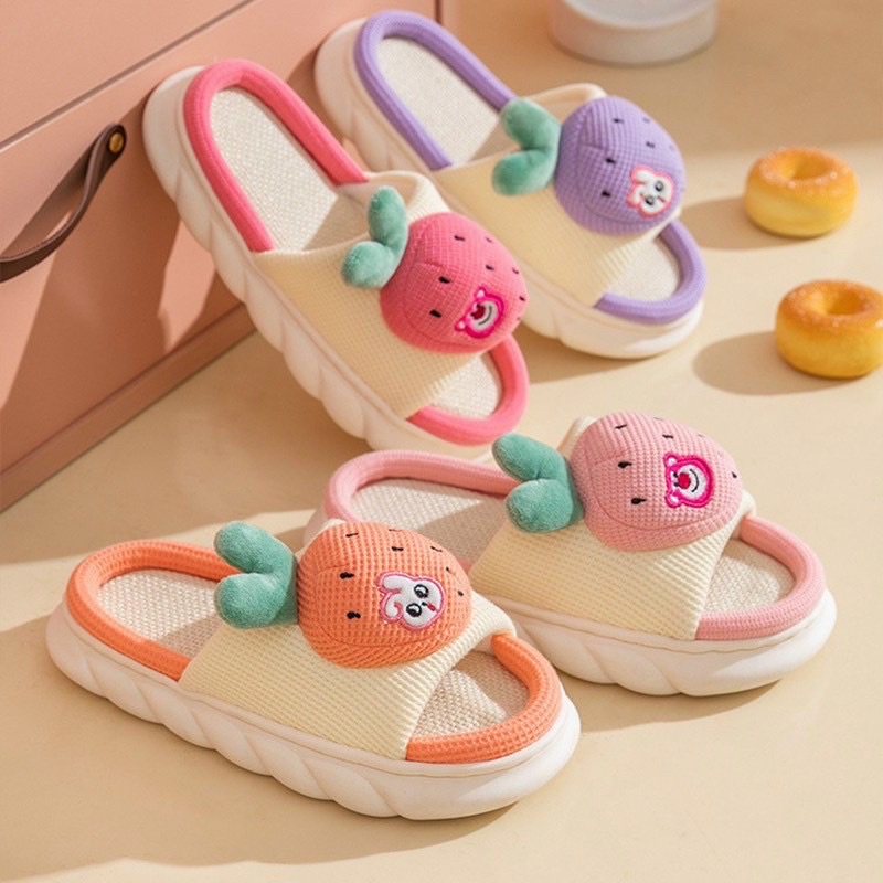 DÉP Quai Ngang Hoạ Tiết Ếch Siêu Hot Đế Cao 4cm Hàng Loại 1
