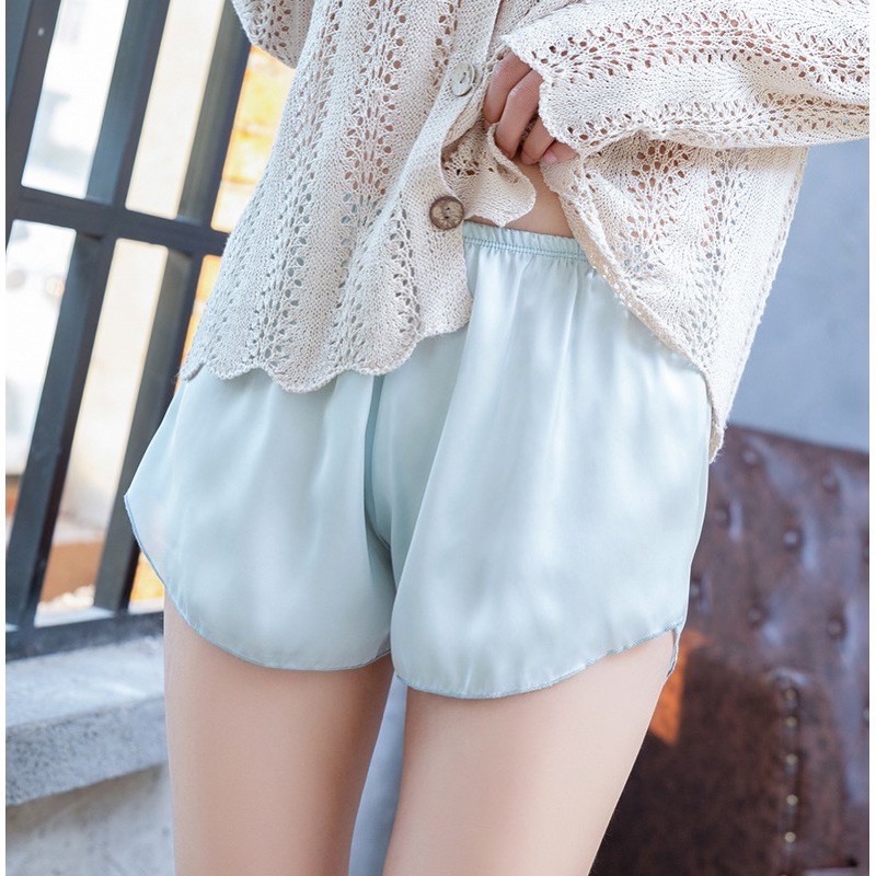 Quần ngủ nữ lụa Satin cao cấp MOLENTO quần short ngắn nhiều màu sang chảnh thoáng mát từ 40kg đến 85kg - M39 | BigBuy360 - bigbuy360.vn