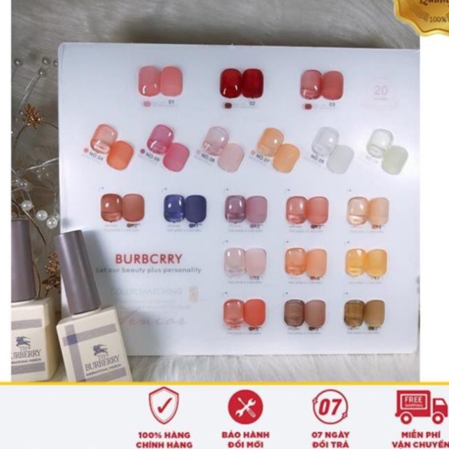 sơn gel thạch burberry 20 màu
