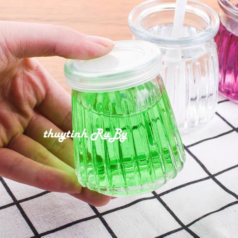 Bộ 10 Hũ Thủy Tinh Sọc Làm Sữa Chua 100ml, Hũ Lọ Yaourt, Lọ Pudding, Hủ Làm Sữa Chua, Caramen | BigBuy360 - bigbuy360.vn