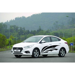 Tem xe Hyundai  Eccent phong cách thể thao - decal eccent