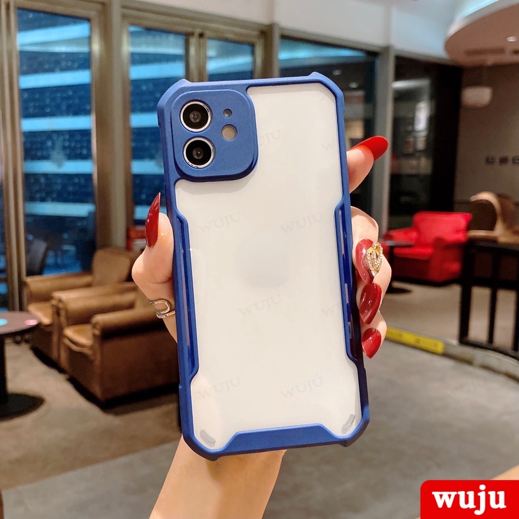 WUJU ốp lưng Thoại Silicon Mềm Trong Suốt Chống Sốc Tương thích Cho iPhone 11 12 13 14 Pro Max XR X XS 7 8 Plus