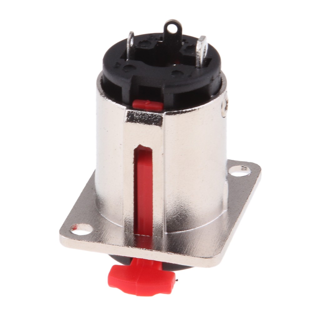 6.35mm 1/4" Jacks TS and TRS Panel Mount Plug Locking Style Connector