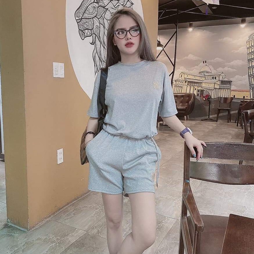 Set đồ nữ cá tính, set quần sóc áo thun đi chơi sang chảnh mùa hè đẹp 8A00082