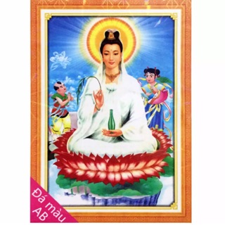 Tranh đính đá 5d Quan Thế Âm Bồ Tát