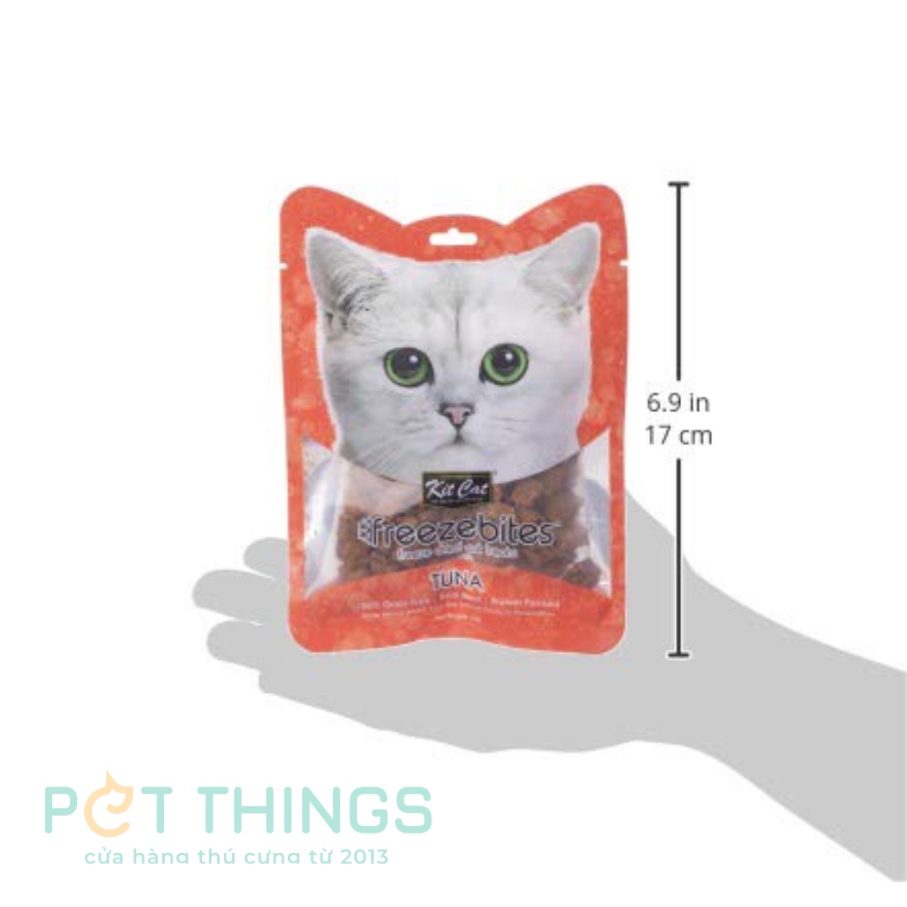 Thịt sấy cho mèo Kit Cat FreezeBites 15g ăn vặt thưởng