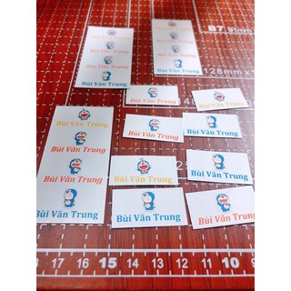 100 nhãn dán in tên bé ( dán dụng cụ học tập, sách vở...) size nhỏ 3cm * 1,5 cm