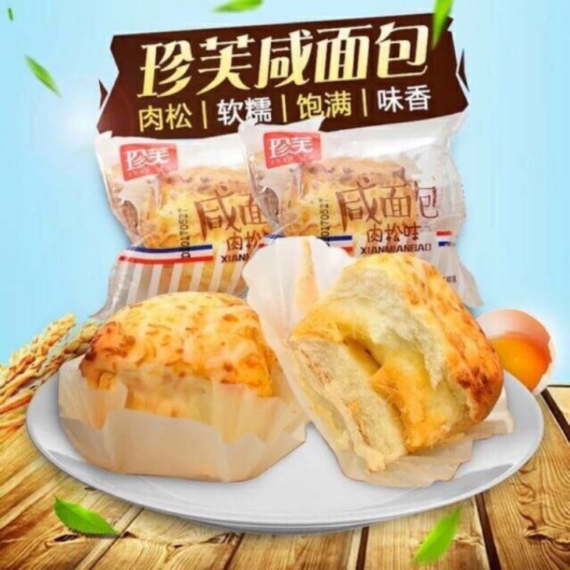 [MỚI] BÁNH MÌ RUỐC CHÀ BÔNG SỐT PHÔ MAI - 500G ( 11 bánh)