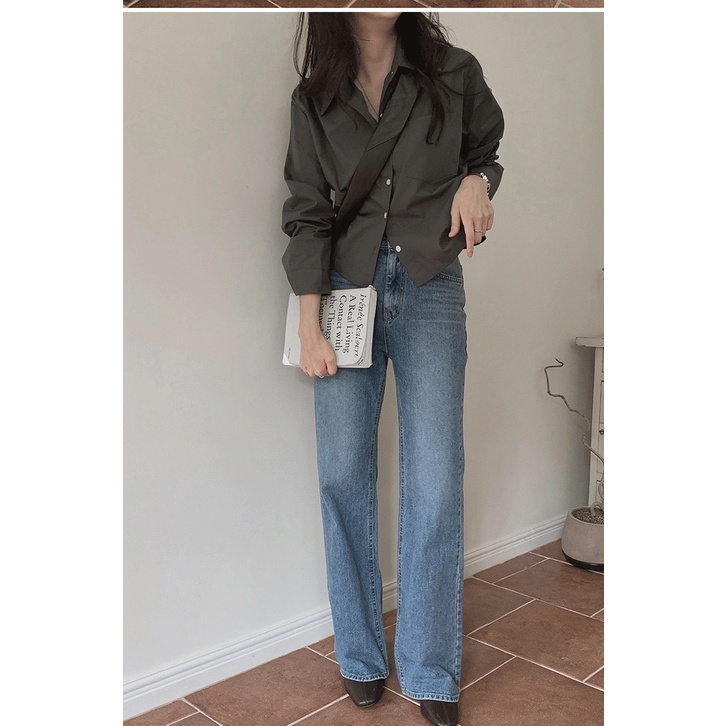 Áo sơ mi peppermint 47539 thiết kế dài tay thời trang dạo phố sành điệu dành cho nữ