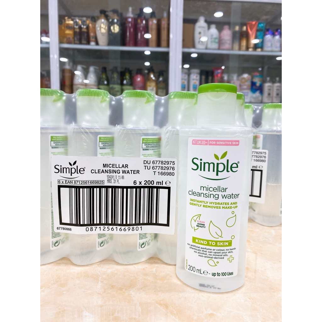 Nước Tẩy Trang Simple Micellar Cleansing Water 200ml