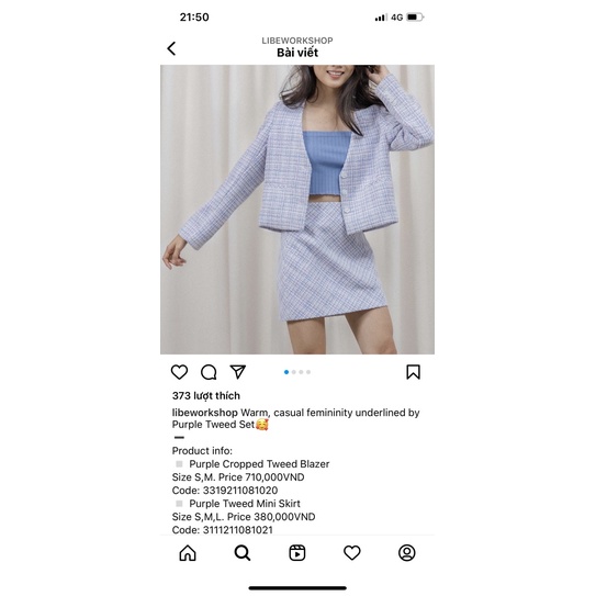 Váy Libe size s