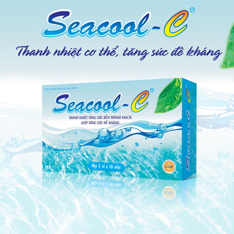 Thanh nhiệt, tăng sức đề kháng với Seacool C hộp 50 viên Hàng Chính Hãng Công Ty