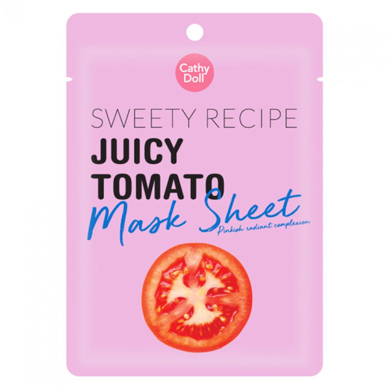 Mặt Nạ Cathy Doll Cà Chua Dưỡng Da Ban Đêm Cathy Doll Sweety Recipe Juicy Tomato Mask Sheet