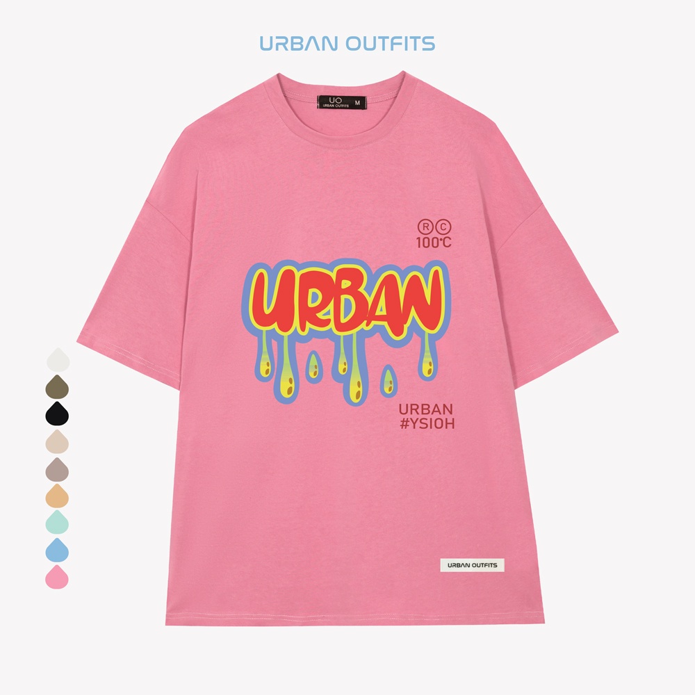 Áo Thun Tay Lỡ Form Rộng URBAN OUTFITS  ATO125 Local Brand In Hình ver 2.0 Chất Vải 100% Compact Cotton 250GSM