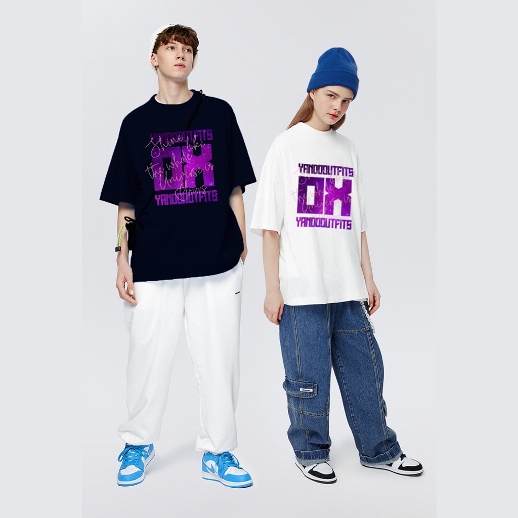 Áo Thun Tay Lỡ Nam Nữ Form Rộng YANDO OUTFITS GALAXY- AT01058 Cotton 2 Chiều