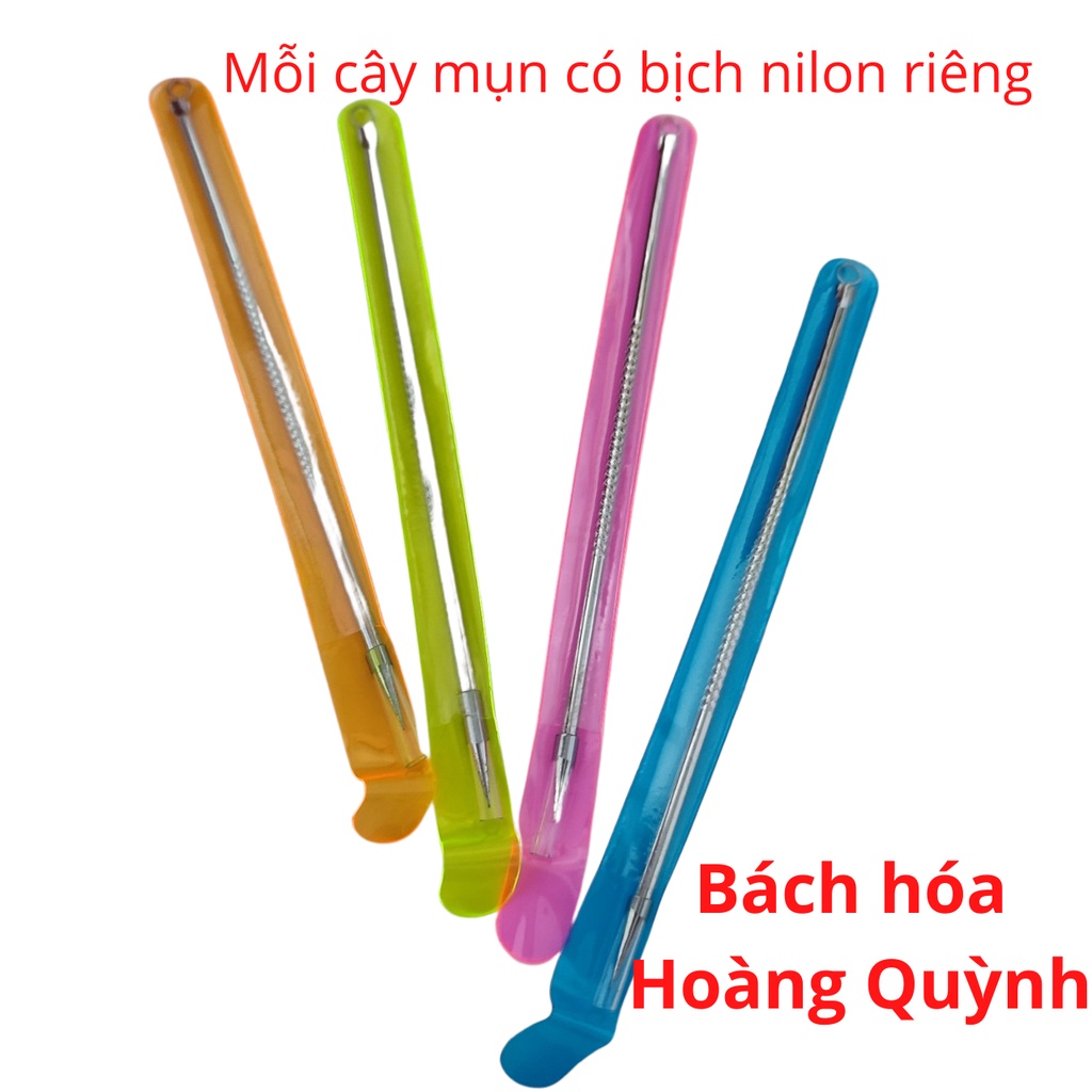 1 cây nặn mụn inox đầu nhọn.