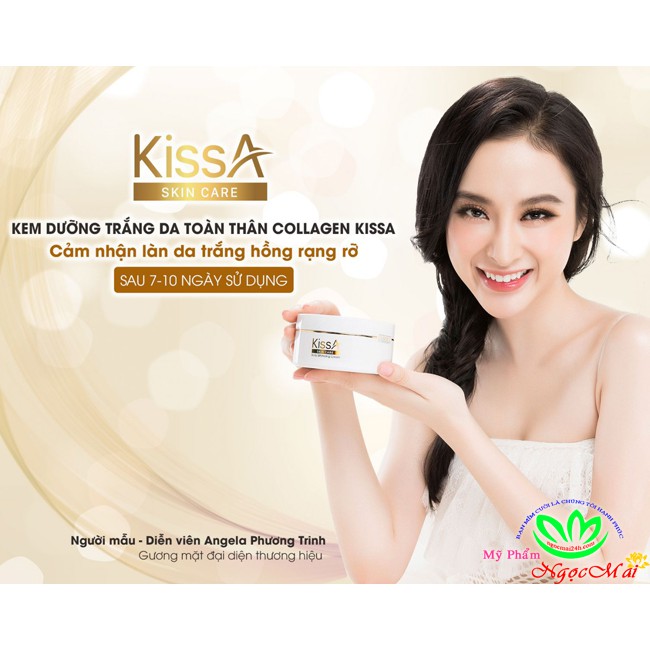 Kem dưỡng trắng da toàn thân Collagen KissA (200g)