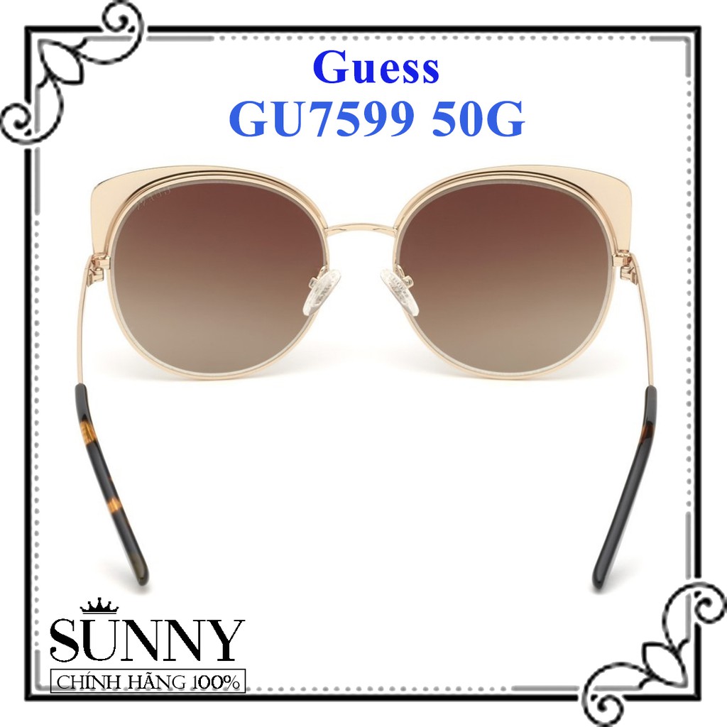 GU7599 - kính mát Guess chính hãng Italy, sp kèm tem thẻ bảo hành toàn quốc, thiết kế dễ đeo bảo vệ mắt