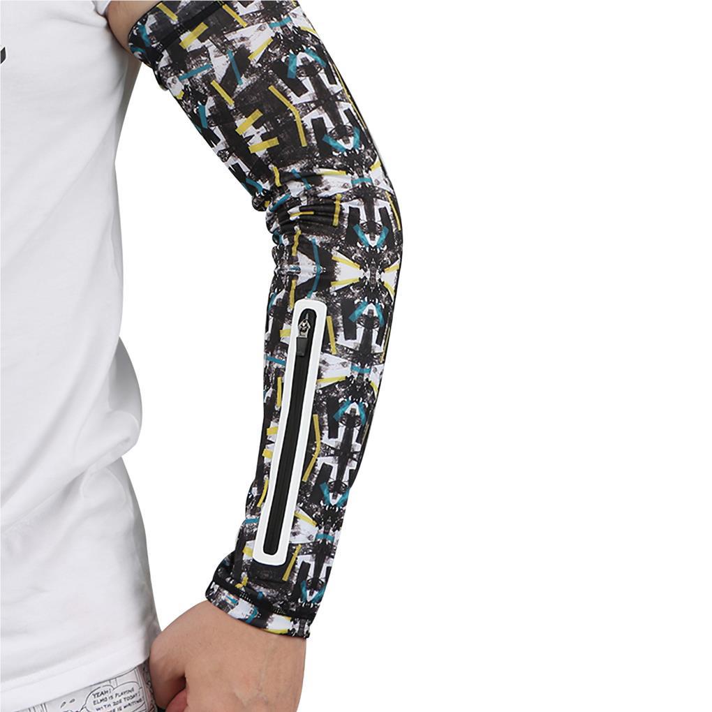 Ống Tay Áo Nén Khí Kèm Túi Đựng Điện Thoại Chống Tia UV Chống Trượt Tiện Dụng Cho Người Chạy Bộ / Chơi Golf