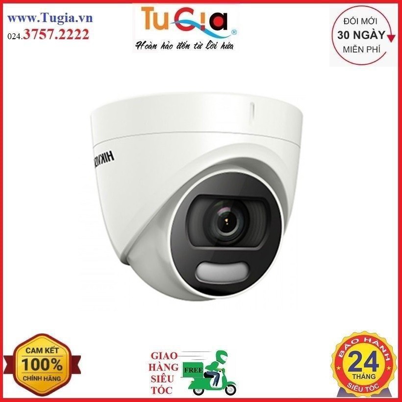 Camera HDTVI Colorvu Dome Hồng Ngoại 2MP HIKVISION DS2CE72DFTF Hàng Chính Hãng