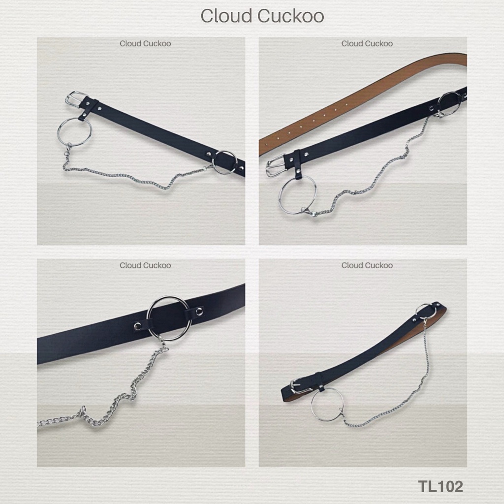 Thắt Lưng Da Kèm Xích Kèm Chain Phụ Kiện Phong Cách Ulzzang [ Bán Chạy Số 1]