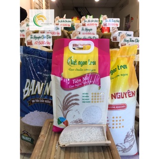 Gạo túi 5kg Hạt Ngọc Trời Tiên Nữ [Chính hiệu] Cơm dẻo nhiều - Ngọt - RẤT THƠM