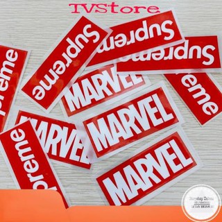 Decal Logo Sticker Patch in áo ủi trực tiếp lên vải hình Mavel Supre