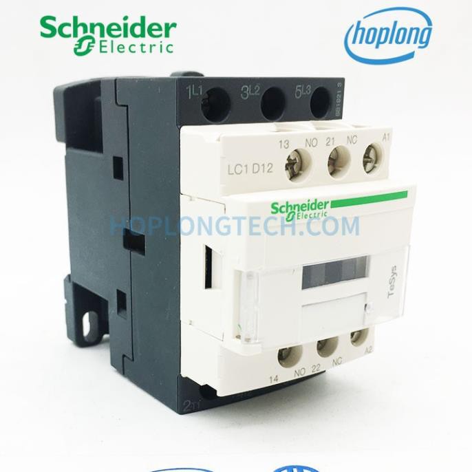 [CHÍNH HÃNG] LC1D12M7 Khởi động từ Schneider 12A 3 pha điện áp 220VAC