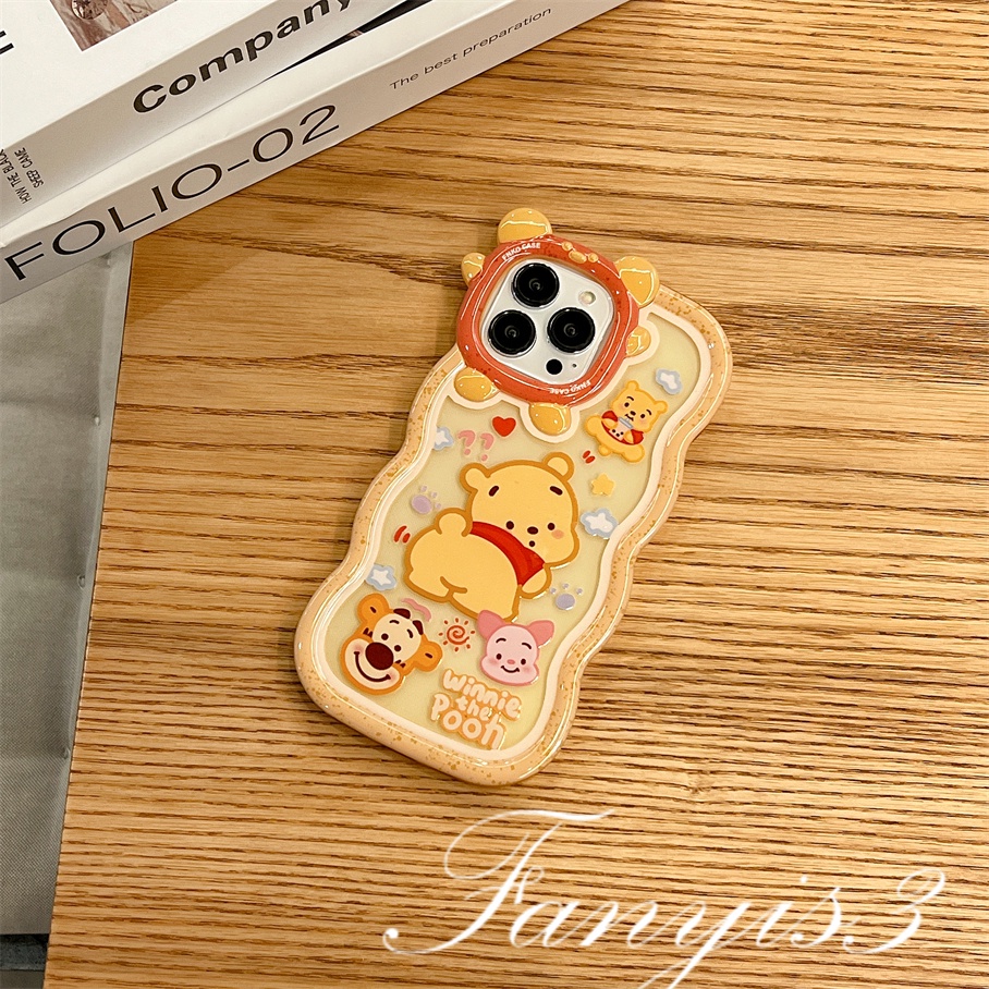 Ốp Điện Thoại Mềm Trong Suốt Họa Tiết Winnie the Pooh Cho iPhone 14 13 12 11 Pro Max X XR Xs Max 8 7 6 6s Plus SE 2020