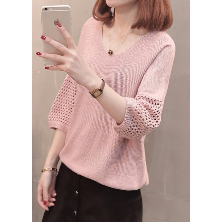 Áo len mỏng nữ, áo len mỏng form rộng tay lỡ, chất len mềm mịn, thích hợp mùa xe lạnh, hàng nhập Quảng Châu | BigBuy360 - bigbuy360.vn