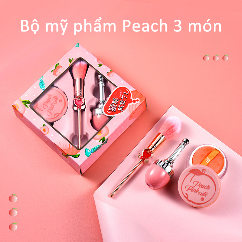 Bộ trang điểm XIXI PEACH PINK 3-SET, màu hồng đào siêu đẹp-URBXX-T3 | BigBuy360 - bigbuy360.vn