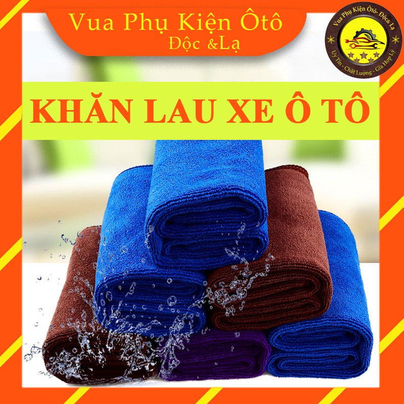 Khăn lau đa năng Microfiber- khăn lau xe ô tô siêu thấm, siêu bền