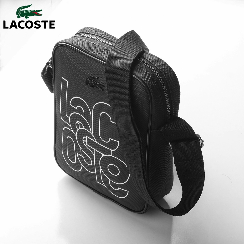 Túi đeo chéo unisex LACOSTE SHOULDER chất liệu 100% da si chống nước full box hàng cao cấp B14