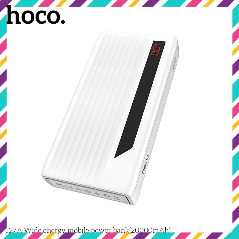 [Freeship] Pin Sạc Dự Phòng hoco.J27A 20000mAh Màn Hình LED tích Hợp Hai Cổng USB Và Cổng Lighting