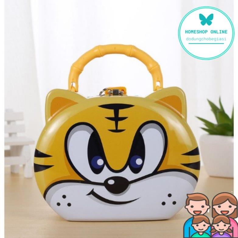 Hộp đựng lì xì, két hổ đựng tiền, két sắt mini, đồ chơi trẻ em xinh xắn đáng yêu mẫu mới 2022