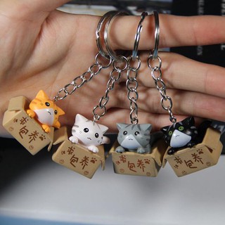 Set 4 Móc Khóa Hình Mèo Dễ Thương