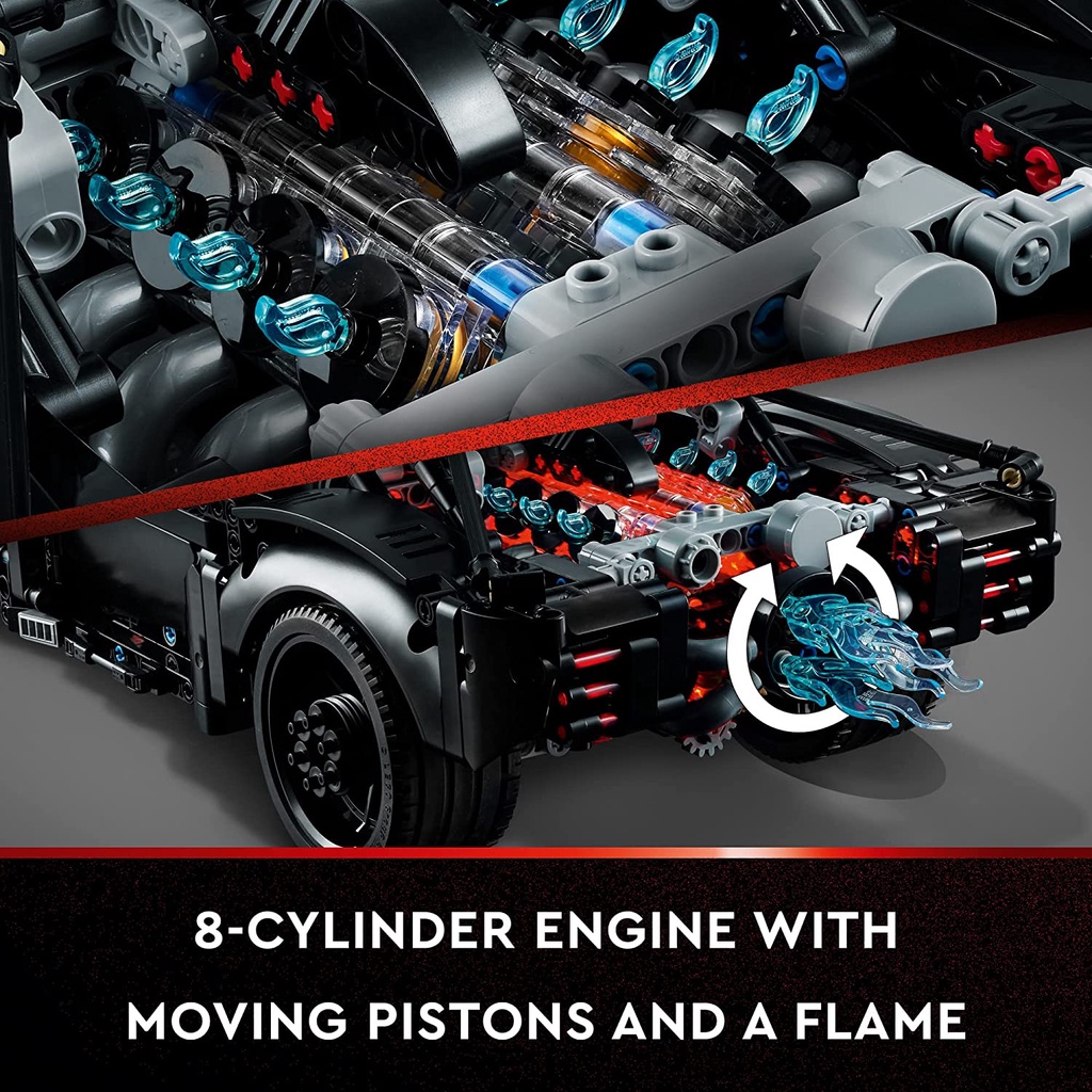 Đồ chơi LEGO xe Technic The Batman – Batmobile 42127-1360 chi tiết
