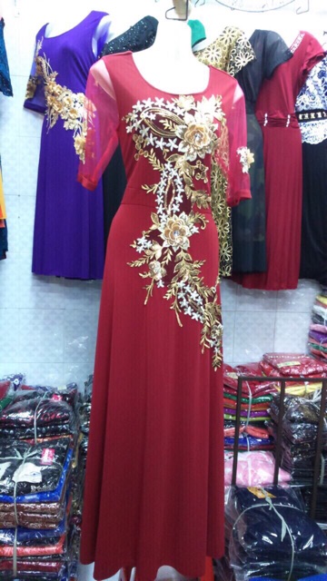 Đầm dạ hội trung niên Bigsize cao cấp VG15