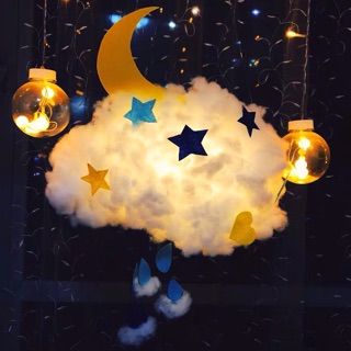 Đèn ngủ đám mây DIY