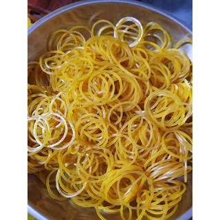 100g dây thun vàng bóng tiểu, trung, đại