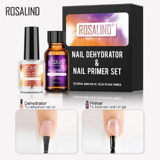 Rosalind Nail Dehydrator Primer Air Dry Bright Cho Nail Art Design LED / Đèn UV