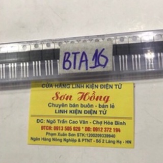 5 con triac bta 16-600v