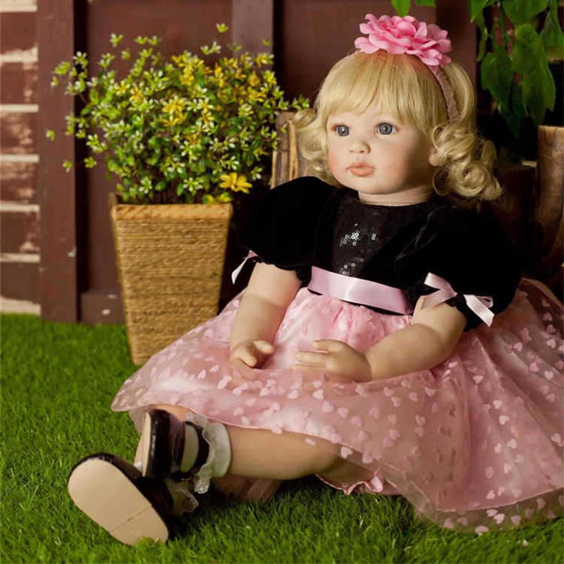 Đồ chơi búp bê Bebe bằng silicon mềm dùng làm quà tặng cho bé