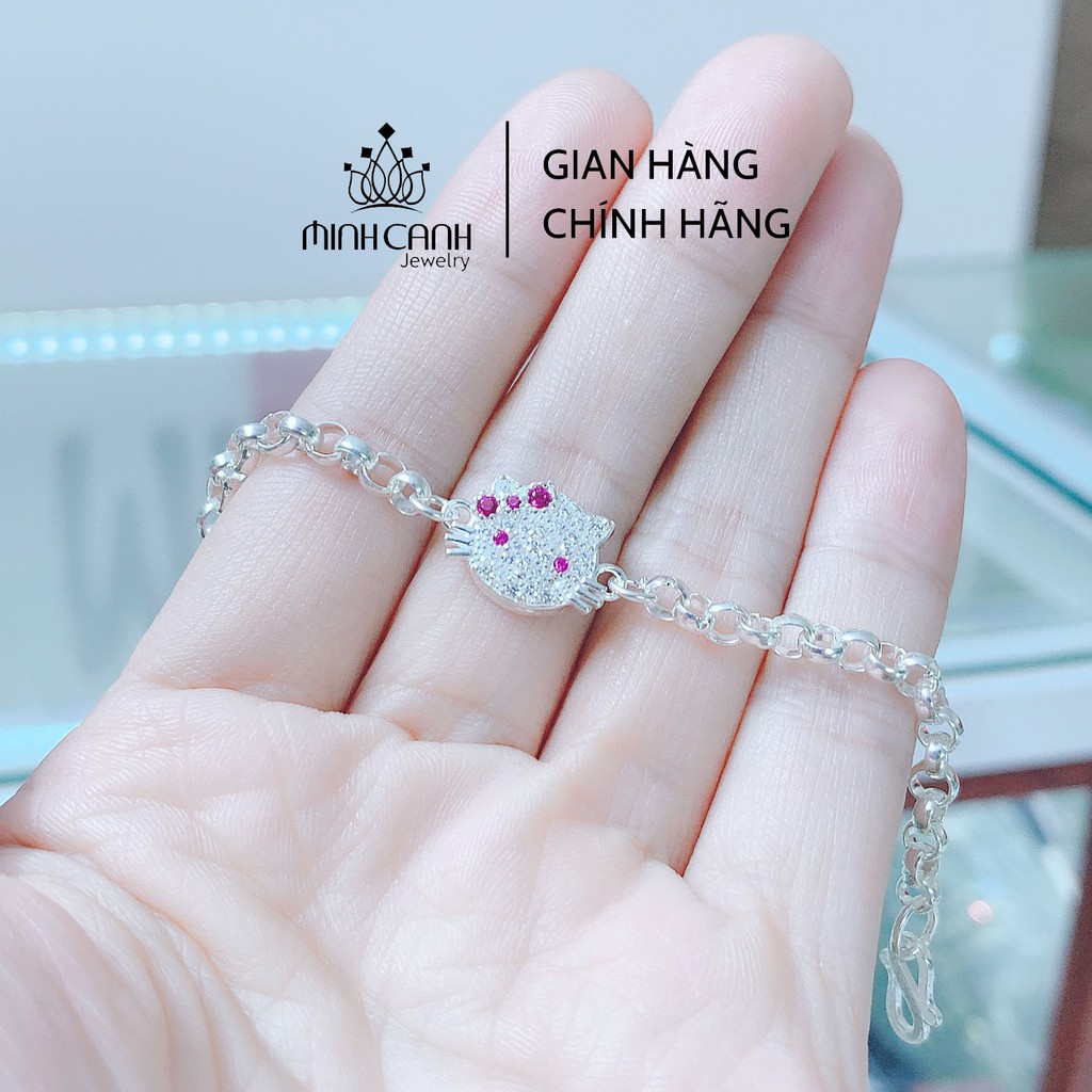 Lắc Tay Bạc Ta Mèo Hello Kitty Cho Trẻ Em - Minh Canh Jewelry