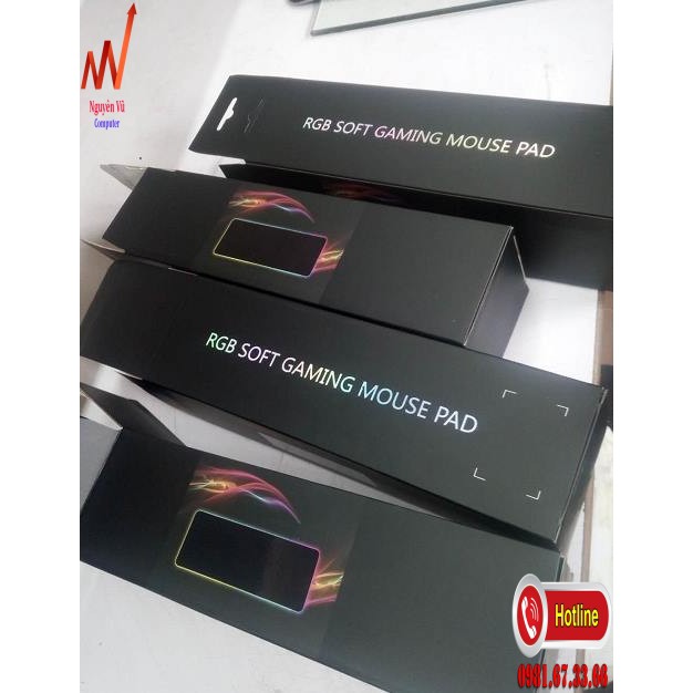 RẺ NHẤT SHOPEE - BÀN DI CHUỘT LED RGB MỀM 800x300x4mm