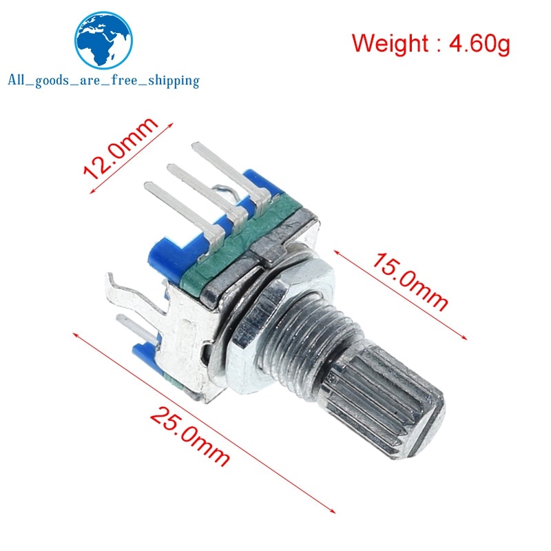 1 Chiết Áp Kỹ Thuật Số 15mm 20mm / Ec11 / 5 Chấu Với Công Tắc