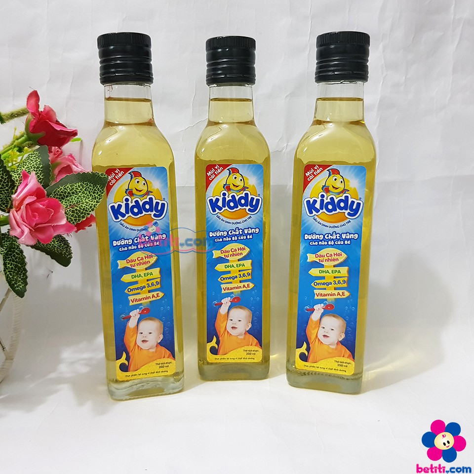 Dầu Ăn Dinh Dưỡng Cá Hồi Kiddy Cho Bé Loại 250ml - Date 2022 - 8934988050004