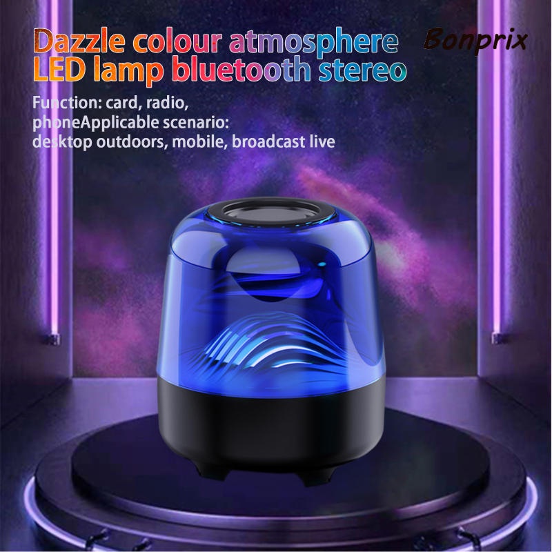 Loa Không Dây Bluetooth 5.0 3.5mm Có Đèn LED Điều Khiển Cảm Ứng Tiện Dụng