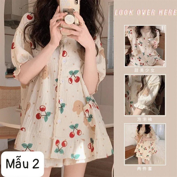 0405SB- SET BỘ MẶC NHÀ VINTAGE NỮ